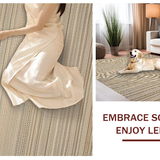 Ultra Soft Area Rug, Non Slip, Stain Resistant, Washable Area Rugs for Living Room, Bedroom, Modern Cozy Tanned Decor(Beige)