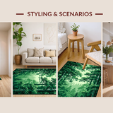 Cozy Textured Forest Design(Green)