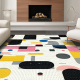 Ultra Soft Area Rug, Non Slip, Stain Resistant, Washable Area Rugs for Living Room, Bedroom, Trendy Neutral Quote Decor(Gray)