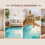 Chic Abstract Aqua Swirl(Blue)