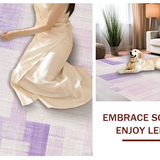 Ultra Soft Area Rug, Non Slip, Stain Resistant, Washable Area Rugs for Living Room, Bedroom, Coquette Bow Area Rug Uno Reverse Design Aesthetic Decor Carpet(Purple)