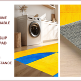 Ultra Soft Area Rug, Non Slip, Stain Resistant, Washable Area Rugs for Living Room, Bedroom, Modern Artistic Bedroom Stain-Resistant Area Carpet(Yellow)