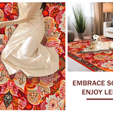 Contemporary Colorful Medallion Design(Red)