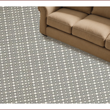Ultra Soft Area Rug, Non Slip, Stain Resistant, Washable Area Rugs for Living Room, Bedroom, Textured Grid Design in Neutral Tones(Gray)
