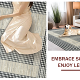 Contemporary Black Checkerboard Elegance(Black)