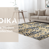 Ultra Soft Area Rug, Non Slip, Stain Resistant, Washable Area Rugs for Living Room, Bedroom, Sleek Contemporary Wildlife Design(Beige)