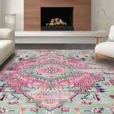 Luxe Distressed Lattice Elegance(Pink)