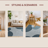 Ultra Soft Area Rug, Non Slip, Stain Resistant, Washable Area Rugs for Living Room, Bedroom, Modern Grey Farmhouse Bedroom Washable Area Rug(Gray)