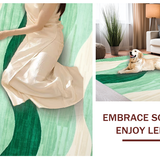 Sophisticated Light Green Swirl(Green)