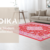 Chic Modern Floral Medallion Style(Red)