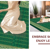 Emerald Green Geometric Elegance(Green)