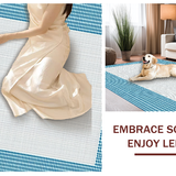 Ivory Abstract Patterned Delight(Blue)