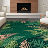 Ultra Soft Area Rug, Non Slip, Stain Resistant, Washable Area Rugs for Living Room, Bedroom, Lush Jungle Animal Aesthetic(Green)
