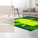 Elegant Earthy Green Shag Appeal(Green)