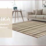 Ultra Soft Area Rug, Non Slip, Stain Resistant, Washable Area Rugs for Living Room, Bedroom, Seasonal Earth Toned Elegance(Brown)