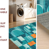 Contemporary Vibrant Tiled Design(Blue)