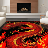 Fiery Kaleidoscope of Dragon Imagery(Red)
