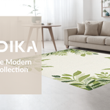 Ultra Soft Area Rug, Non Slip, Stain Resistant, Washable Area Rugs for Living Room, Bedroom, Soft Olive Natural Vibe(Beige)