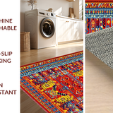 Eclectic Multicolor Ethnic(Red)