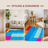 Exuberant Multicolor Flowing(Blue)