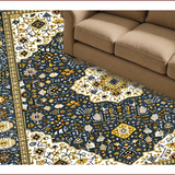 Ultra Soft Area Rug, Non Slip, Stain Resistant, Washable Area Rugs for Living Room, Bedroom, Elegant Gray Medallion Touch(Gray)