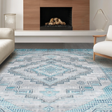 Artful Low Pile Gray Vintage Charm(Gray)