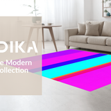Ultra Soft Area Rug, Non Slip, Stain Resistant, Washable Area Rugs for Living Room, Bedroom, Dynamic Contemporary Fluffy Finish(Purple)