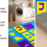 Colorful Numbers and Shapes Arrangement(Blue)