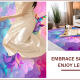 Dreamy Plush Colorful Oasis(Purple)