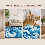 Funky Nautical Swirl Composition(Blue)