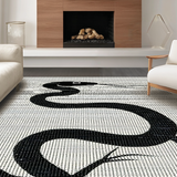 Elegant Monochrome Snake Aesthetic(Black)