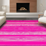 Ultra Soft Area Rug, Non Slip, Stain Resistant, Washable Area Rugs for Living Room, Bedroom, Stylish Contemporary Animal Pattern(Pink)