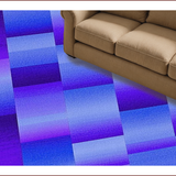 Ultra Soft Area Rug, Non Slip, Stain Resistant, Washable Area Rugs for Living Room, Bedroom, Contemporary Ogee Design with Depth(Purple)