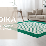 Ultra Soft Area Rug, Non Slip, Stain Resistant, Washable Area Rugs for Living Room, Bedroom, Rustic Stain Resistant Trellis Style(Green)