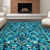 Sophisticated Ogee Artful Composition(Blue)