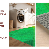 Ultra Soft Area Rug, Non Slip, Stain Resistant, Washable Area Rugs for Living Room, Bedroom, Vintage Gradient Bedroom Non-Slip Faux Wool Carpet(Green)