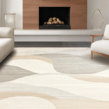 Sophisticated Textured Linear Motif(Beige)
