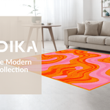 Artistic Hand Drawn Spiral Motif(Pink)