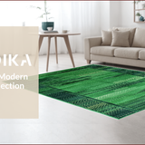 Ultra Soft Area Rug, Non Slip, Stain Resistant, Washable Area Rugs for Living Room, Bedroom, Modern Moss Aesthetic Bathroom Washable Mat(Green)