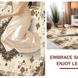 Chic Transitional Floral Border Style(Beige)