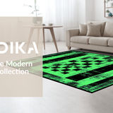 Elegant Geometric Faded Tiled Texture(Green)