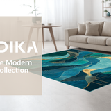 Elegant Transitional Patterned Accent(Blue)