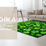 Whimsical Clover Patterned Decor(Green)