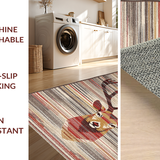 Ultra Soft Area Rug, Non Slip, Stain Resistant, Washable Area Rugs for Living Room, Bedroom, Transitional Natural Element Design(Brown)