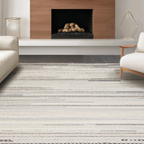Ultra Soft Area Rug, Non Slip, Stain Resistant, Washable Area Rugs for Living Room, Bedroom, Modern Cozy Earthy Aesthetic(Gray)
