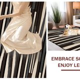 Ultra Soft Area Rug, Non Slip, Stain Resistant, Washable Area Rugs for Living Room, Bedroom, Stylish Modernist Zebra Aesthetic(Brown)