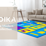 Colorful Numbers and Shapes Arrangement(Blue)