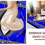 Bold Graphic Welcome Floor(Blue)