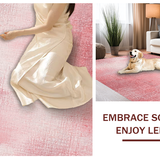 Ultra Soft Area Rug, Non Slip, Stain Resistant, Washable Area Rugs for Living Room, Bedroom, Charming Pink Bow Carpet: Artistic Coquette Pattern Area Rug(Pink)