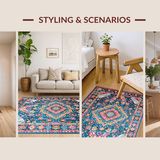 Elegant Distressed Ogee Style(Blue)